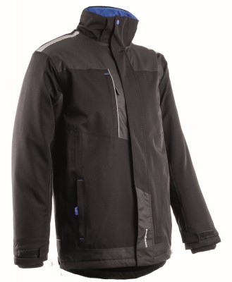 TAMIA fekete / kék softshell kabát