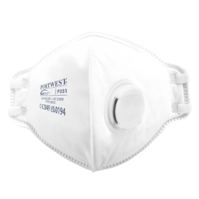 FFP3 szelepes, Dolomite, félbehajtható légzésvédő maszk