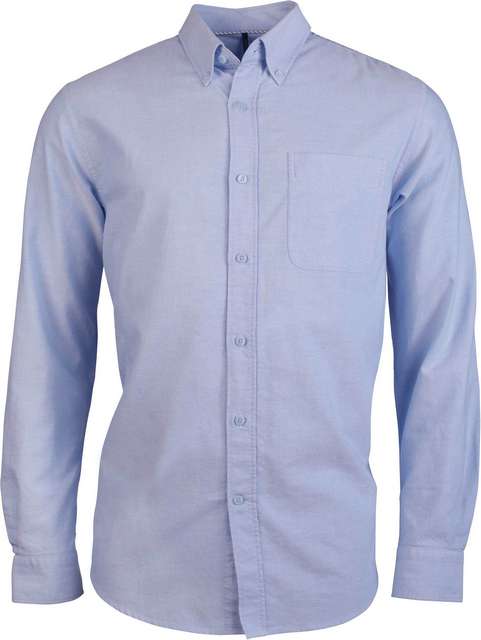 LONG-SLEEVED WASHED OXFORD COTTON SHIRT
